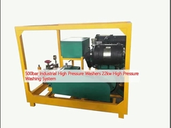 واشر فشار قوی صنعتی 500bar سیستم شستشوی فشار قوی 22kw