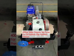 پمپ تست فشار آب 400 بار برای فشار خطوط لوله نفت