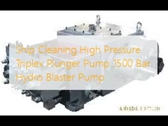 پمپ پلانجر تریپلکس فشار قوی کشتی تمیز کردن 1500 بار پمپ هیدروبلستر