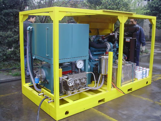 دستگاه هيدرودموليشن دستگاه هيدرودموليشن انفجار 15000psi 75kw