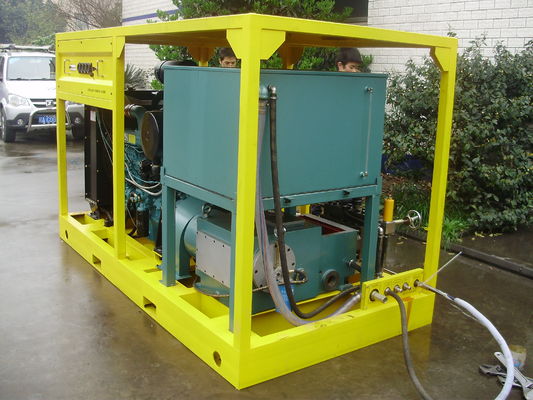 90kW 620bar آبی Blaster فشار بالا هیدرو Blaster برای نقاشی های قدیمی حذف