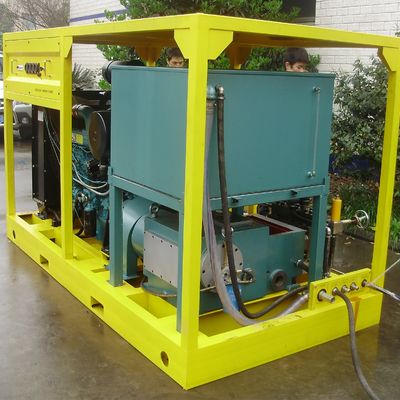 90kw 1500bar تجهیزات هیدرو بلاست ماشین آلات صنعتی واتر بلاستینگ