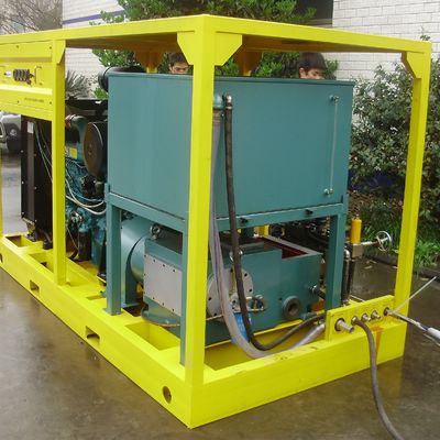 55kW 10000psi ماشین تمیز کردن جت آب صنعتی موتور دیزل